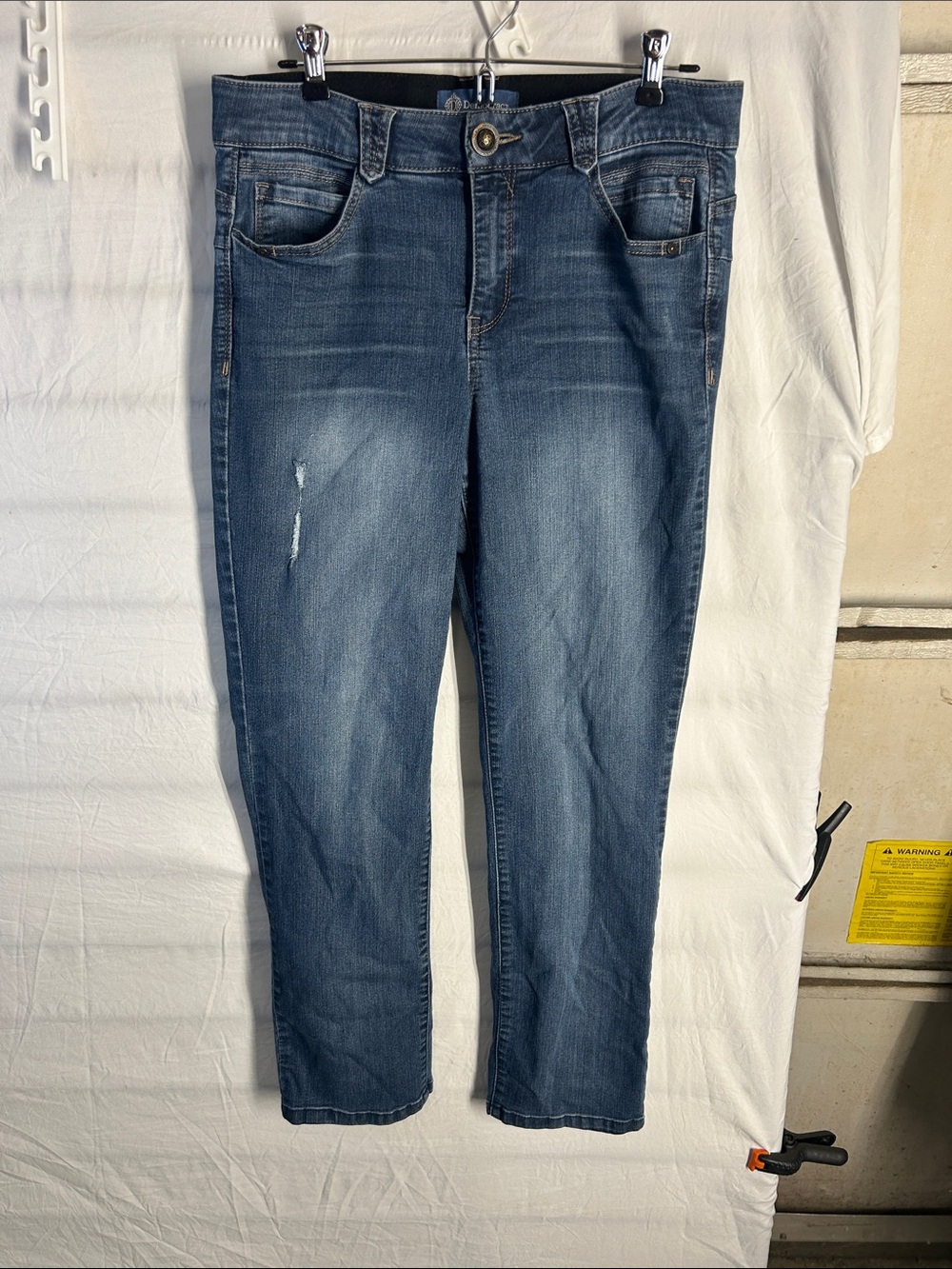 Democracy Dark Blue Cropped Stretch Jeans